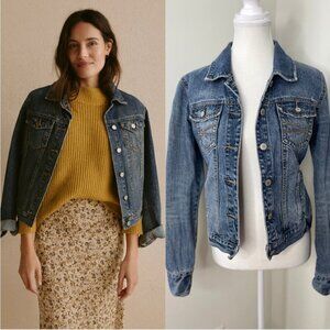 Aeropostale Distressed Denim Jacket M